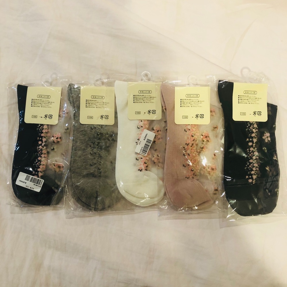10Pairs Summer Lace Socks - Picture 3 of 6